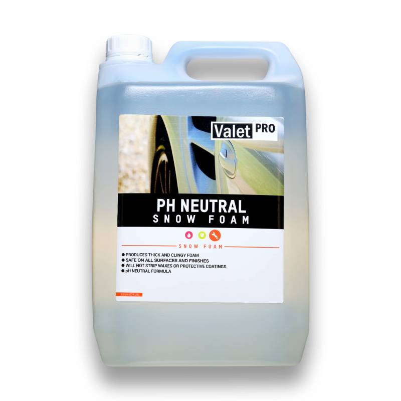 ValetPRO EC4 5L PH Neutral Snow Foam, 5 Liter - Dicker Auto Vorwäsche Schaum - mit Sprüher oder Hochdruckreiniger anwendbar von ValetPRO