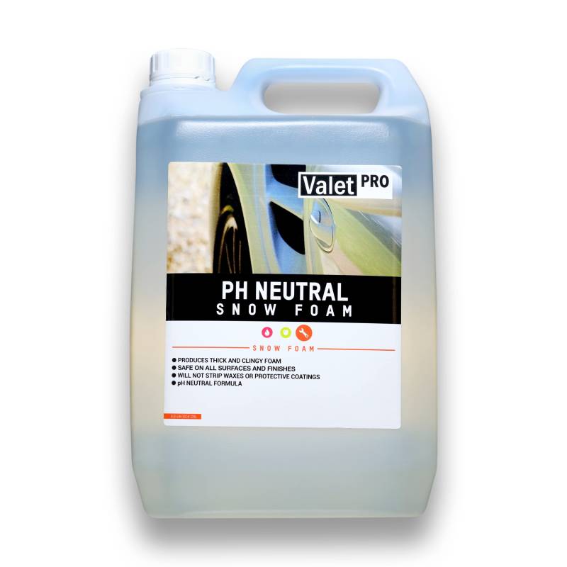 ValetPRO EC4 5L PH Neutral Snow Foam, 5 Liter - Dicker Auto Vorwäsche Schaum - mit Sprüher oder Hochdruckreiniger anwendbar von ValetPRO