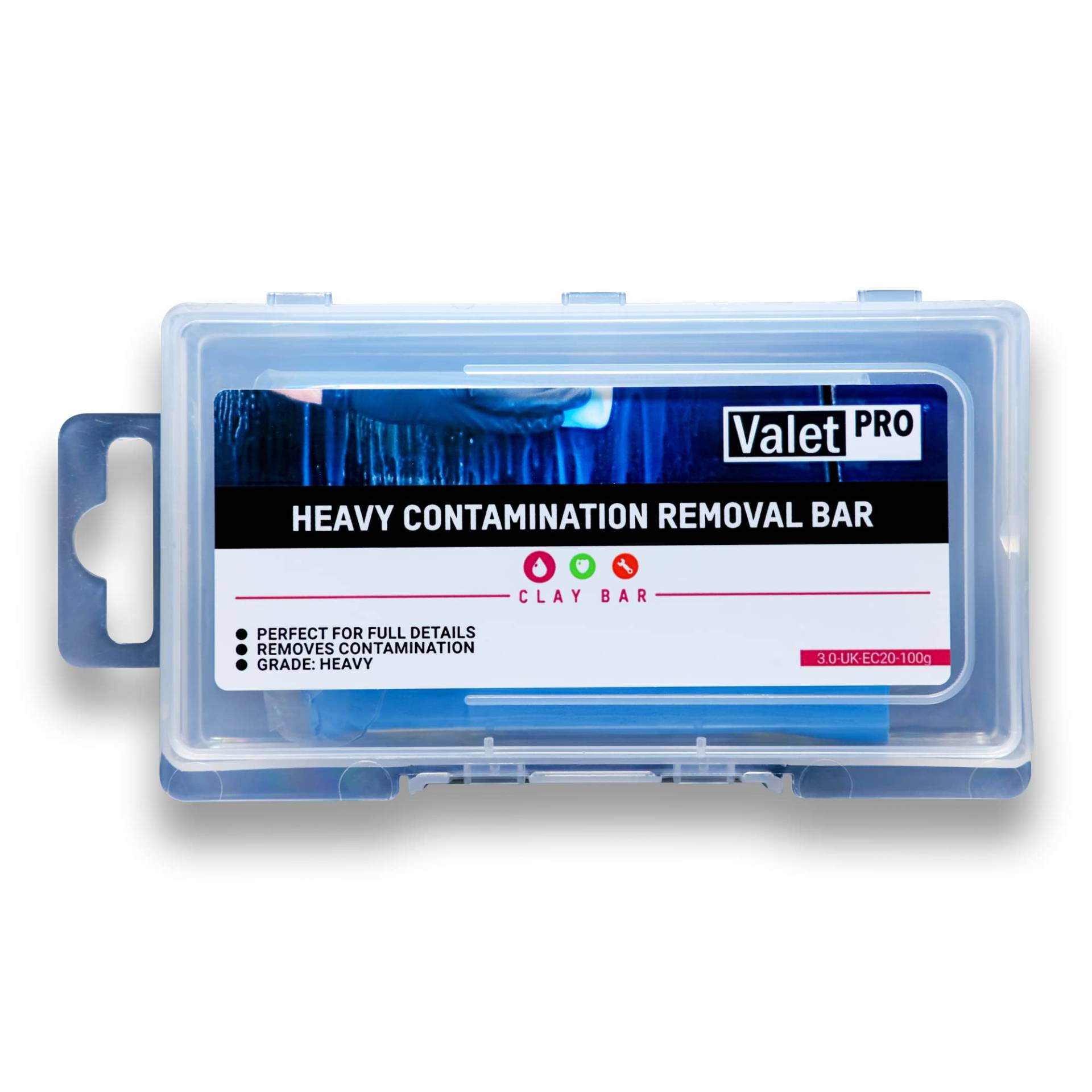 ValetPRO Reinigungsknete - Contamination Removal Bar 100g blau/hart von ValetPRO