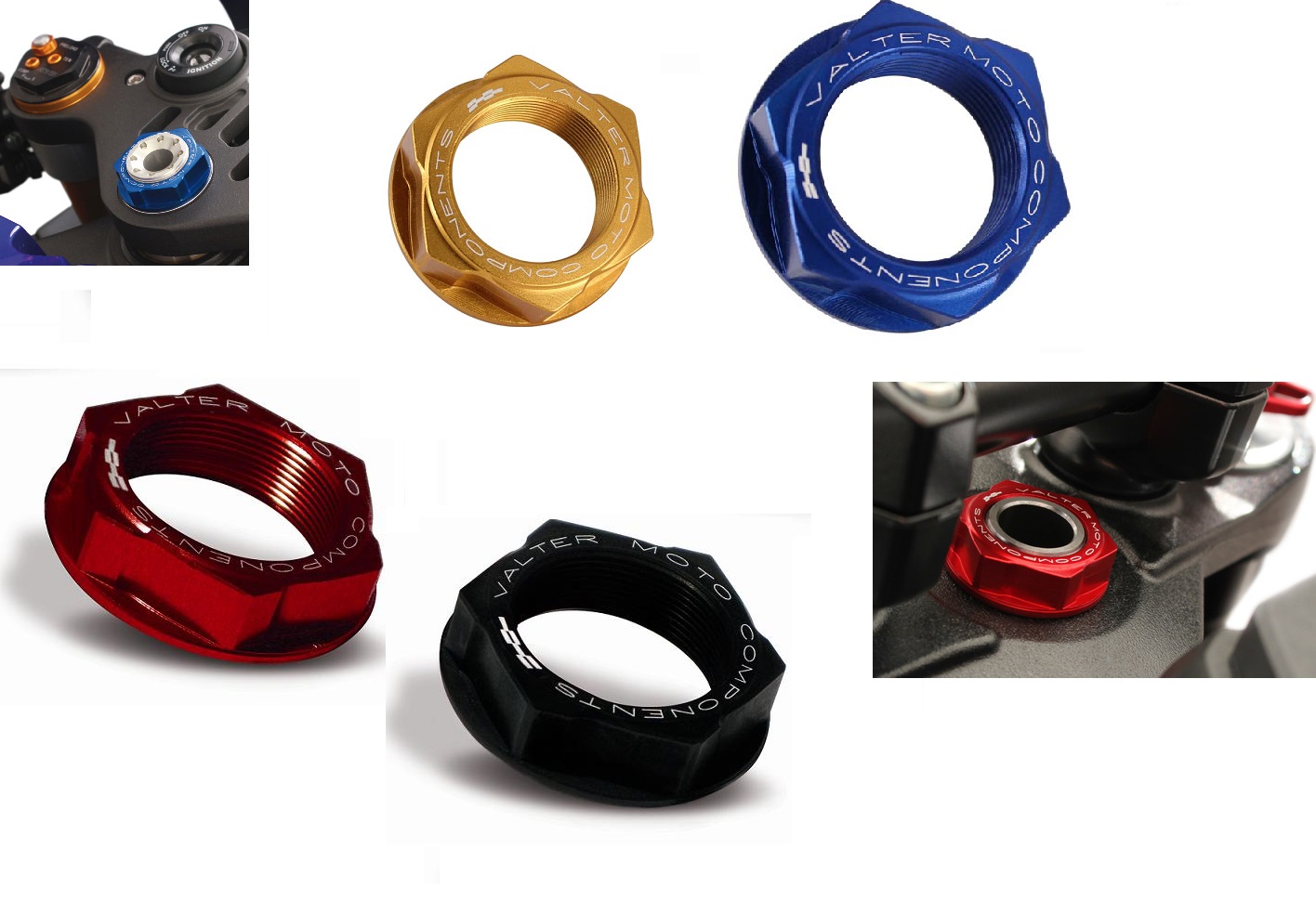 ValterMoto Steuerkopfmutter Lenkkopf Mutter Triumph Daytona 675 / R Bj. 2006-2016 ValterMoto Steuerkopfmutter Lenkkopf Mutter Triumph Daytona 675 / R Bj. 2006-2016 von ValterMoto