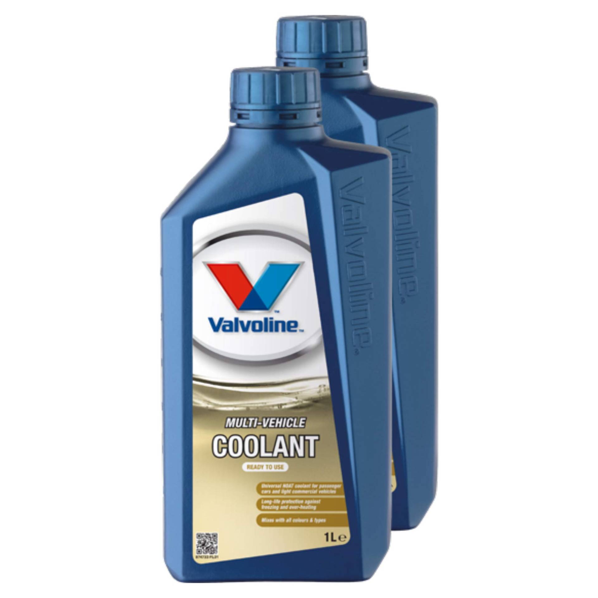 Valvoline 2X Kühlerfrostschutz Multi-Vehicle Coolant Concentrat Rtu Konzentrat Kühler Frost Schutz Frostschutz Hellgelb 1L von Valvoline