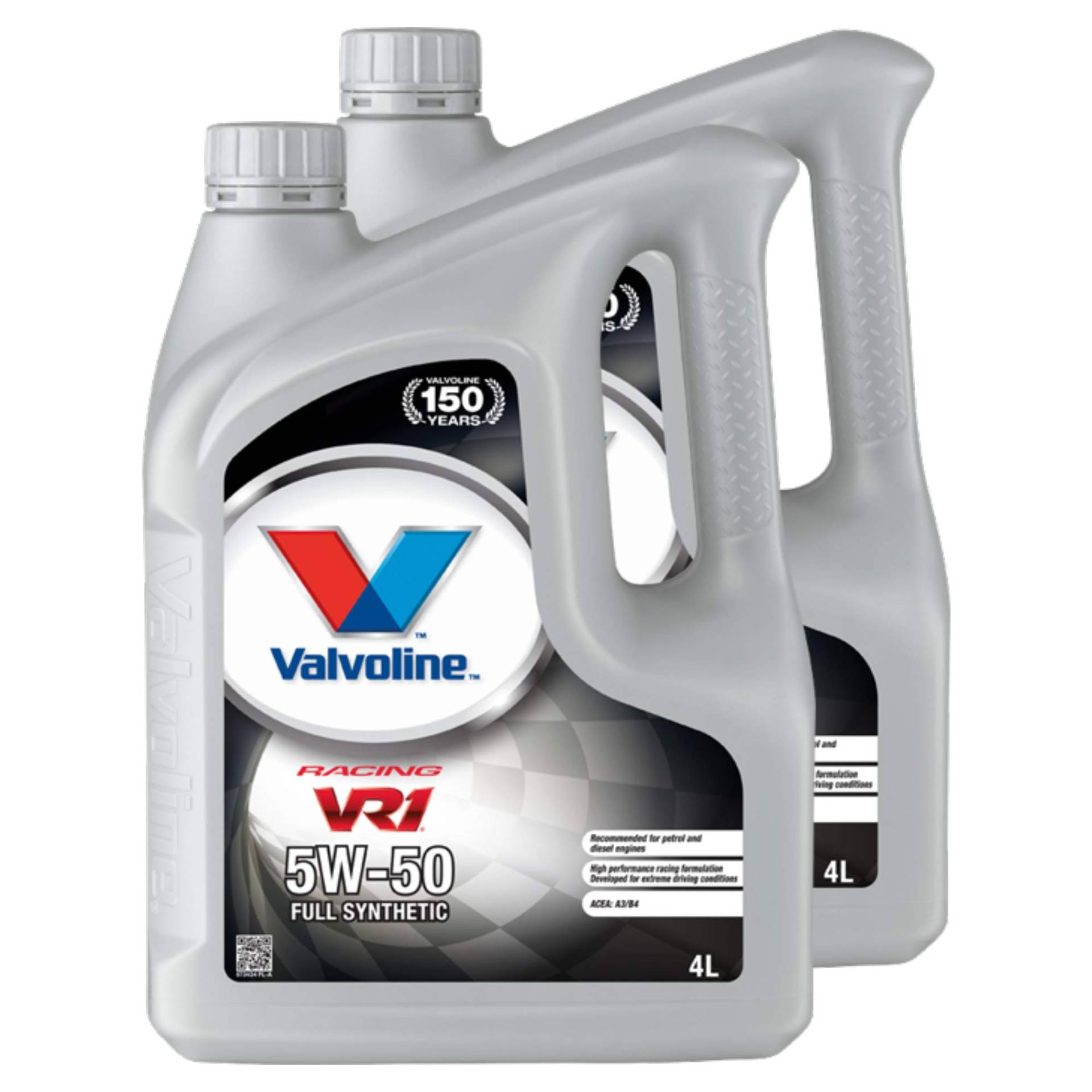 Valvoline 2X Motoröl Motorenöl Motor Motoren Öl Motor Engine Oil Benzin Vr1 Racing 5W-50 Rallye 4L von Valvoline
