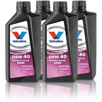 Valvoline 4x 1 L Kühlmittel HT-12 AFC PINK (G12 EVO) von Valvoline