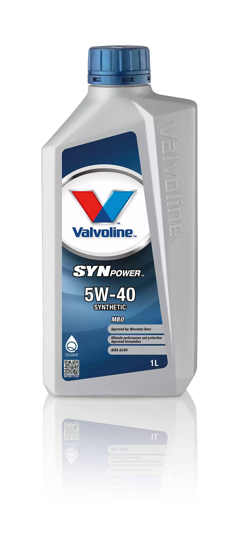 Valvoline 5W40 1 Liter Motoröl SYNPOWER MBO 891331 | Formuliert für Benzin- und Dieselmotoren von Valvoline
