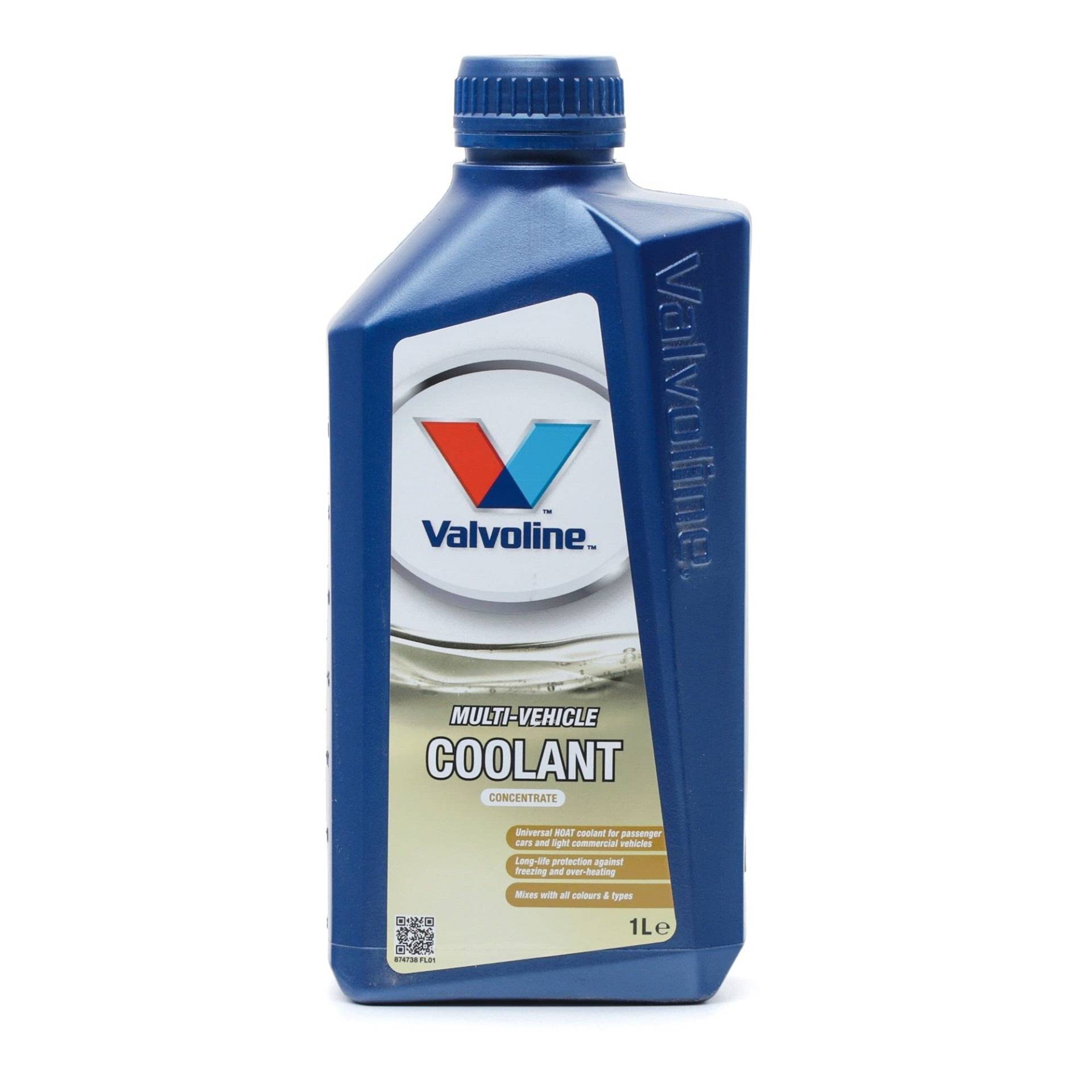 Valvoline Kühlerfrostschutz 1Liter MULTIVEHICLE COOLANT (G11, G12, G12+, G12++, G13) von Valvoline