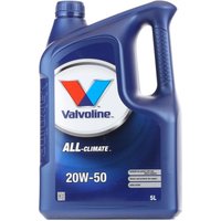 Valvoline Motoröl 20W-50, Inhalt: 5l, Mineralöl 872789 von Valvoline