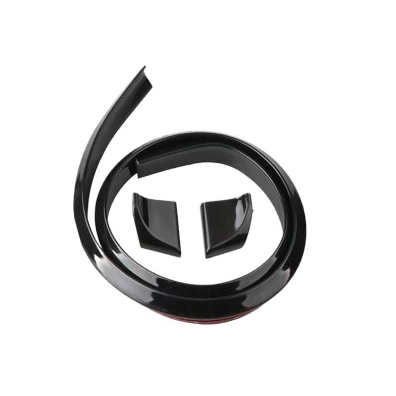 Spoiler Autozubehör Universal 1,5 M Auto-Styling 5D Kohlefaser Auto-Styling 5D Faser Glänzend Schwarz Spoiler DIY Refit Spoiler Heckspoiler(Bright Black 4.5cm) von Vamhhx