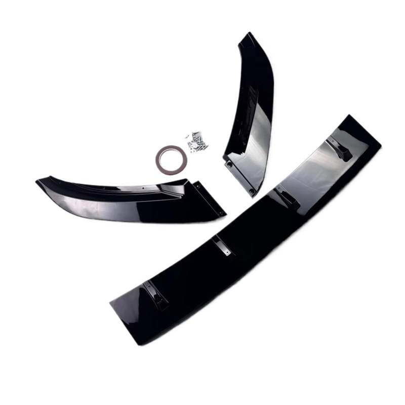 Spoiler Frontschürze Lip Diffusor Spoiler Für VW Für Passat B8 2017 2018 2019 Glanz Schwarz Splitter Schutz Trim Protector Körper Kit Heckspoiler von Vamhhx