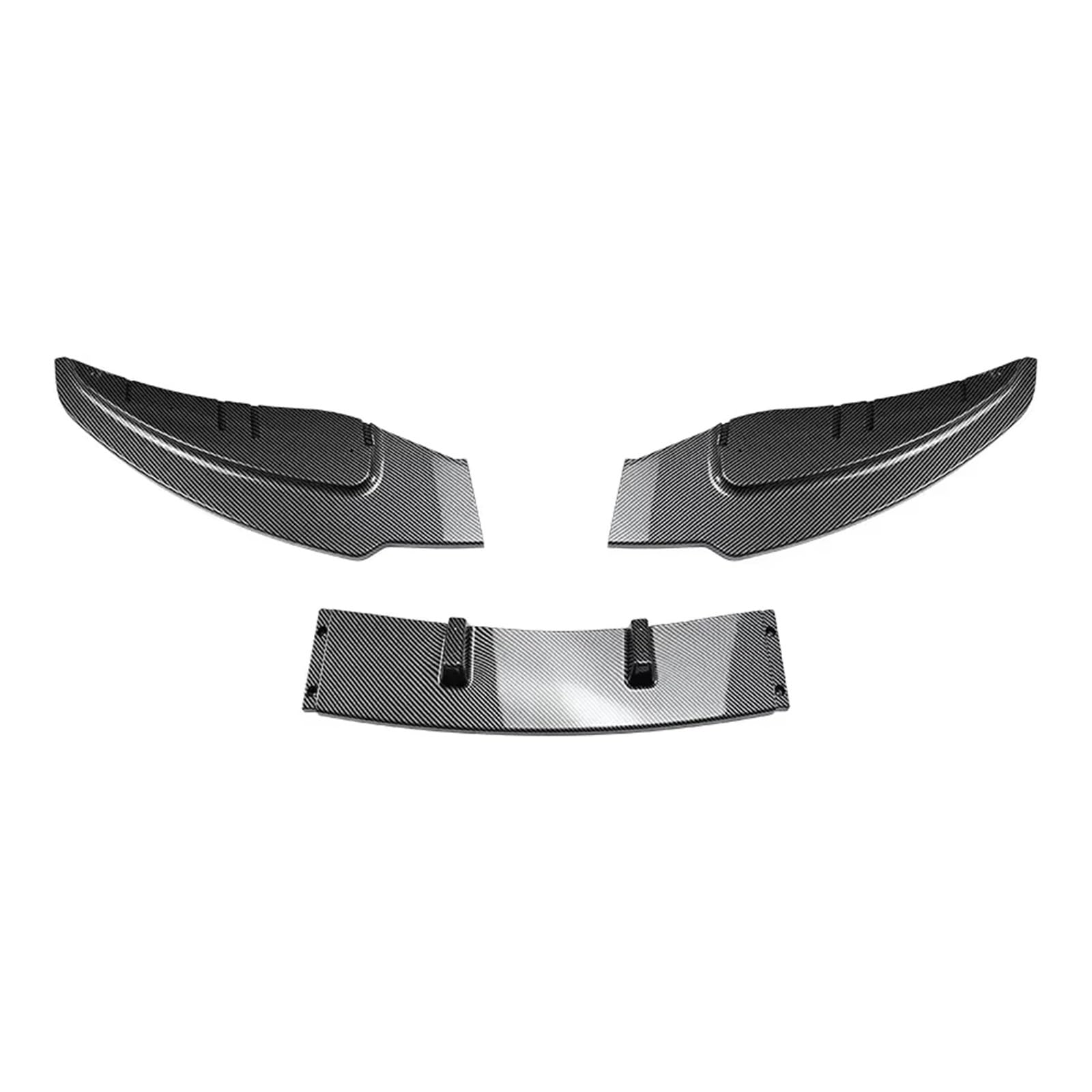 Spoiler Für 1er E81 E82 E87 E88 LCI 2005 2006 2007 2008 2009 2010 2011 Modellauto Frontstoßstange Lip Spoiler Splitter Diffusor Von ABS Body Kit 3-teilig Heckspoiler(Carbon Look) von Vamhhx