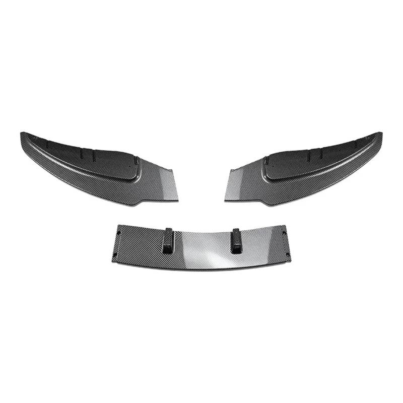 Spoiler Für 1er E81 E82 E87 E88 LCI 2005 2006 2007 2008 2009 2010 2011 Modellauto Frontstoßstange Lip Spoiler Splitter Diffusor Von ABS Body Kit 3-teilig Heckspoiler(Carbon Look) von Vamhhx