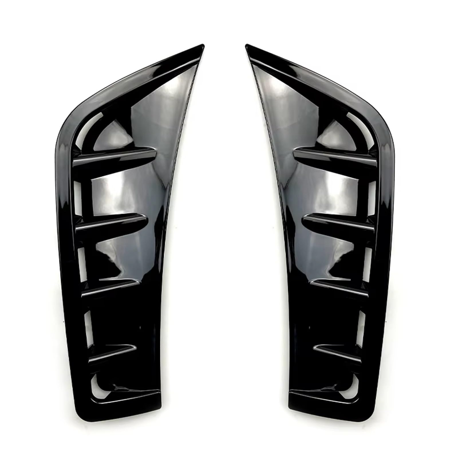 Spoiler Für Benz Für GLC C253 X253 GLC260 GLC300 2020 2021 2022 2023 Carbon Fiber Look Bumper Spoiler Front Stoßstange Wind Messer Klinge Heckspoiler(Gloss Black) von Vamhhx