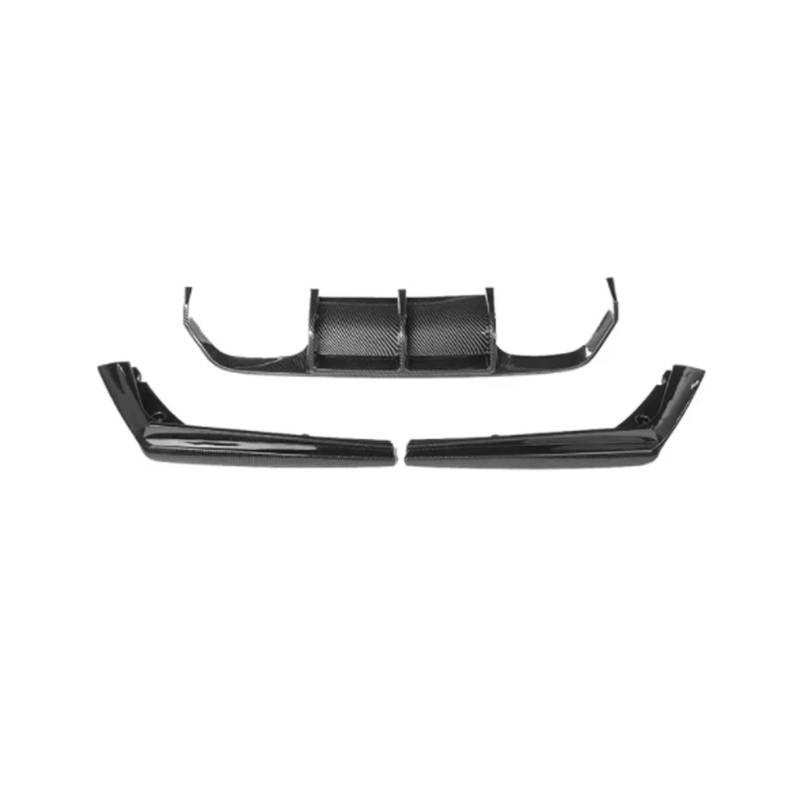 Spoiler Für F80 M3 F82 M4 2015 2016 2017 2018 2019 2020 Heckschürze Diffusor Spoiler Lip Splitter Heckschürze Lip Protector Schutz Heckspoiler(Carbon Fiber Look) von Vamhhx