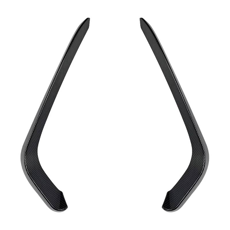 Spoiler Für VW Für Passat B8 2017 2018 2019 Auto Styling Auto Front Stoßstange Splitter Seitenspoiler Air Vent Wind Messer Körper Kits Heckspoiler(Carbon Fiber Look) von Vamhhx