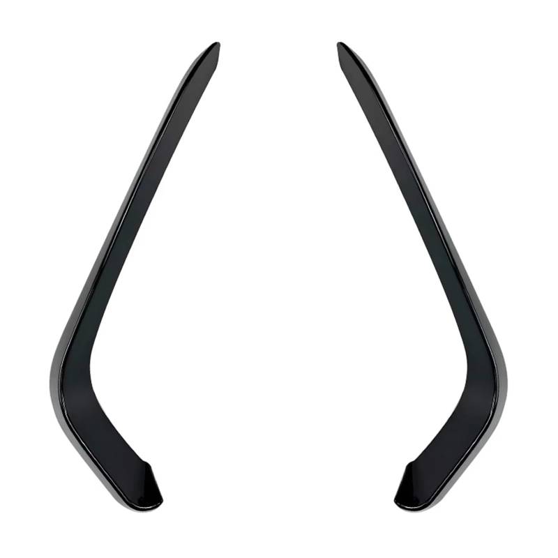 Spoiler Für VW Für Passat B8 2017 2018 2019 Auto Styling Auto Front Stoßstange Splitter Seitenspoiler Air Vent Wind Messer Körper Kits Heckspoiler(Glossy Black) von Vamhhx