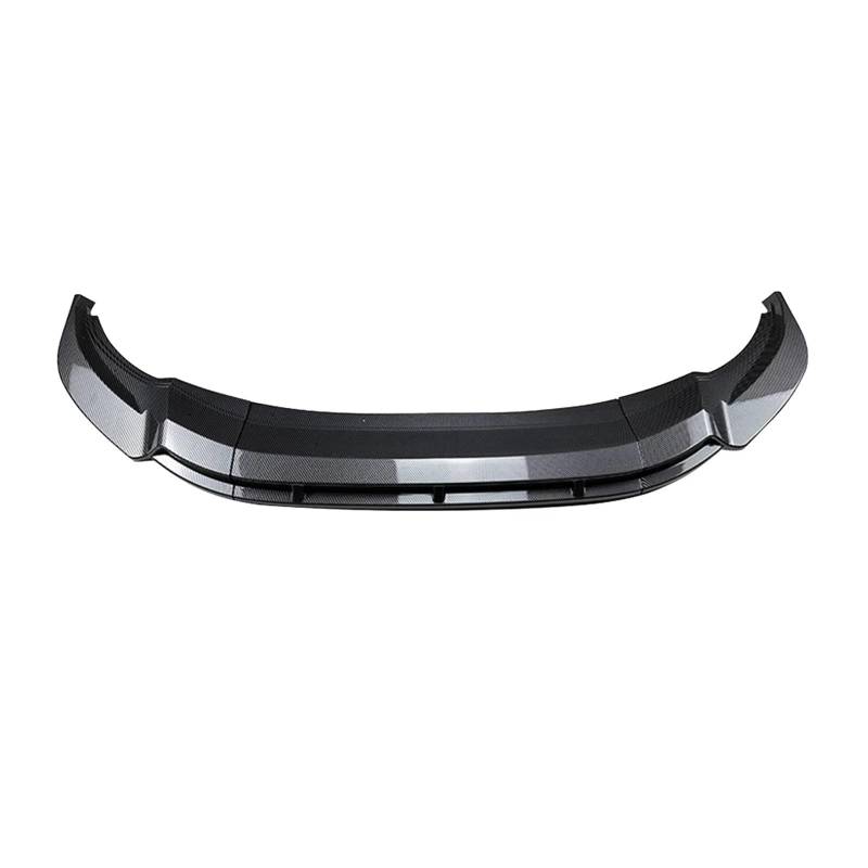 Spoiler Für VW Für Tiguan Für 2021 2022 2023 Glanz Schwarz Carbon Fiber Look Untere Splitter Lip Body Kit Front Stoßstange Spoiler Lip Heckspoiler(Carbon Fiber Look) von Vamhhx