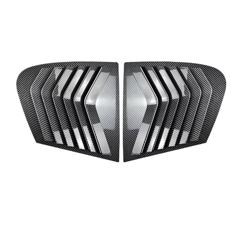 Spoiler Heckscheiben-Dreiecksjalousie-Luftspoiler Auto-Seitenfenster-Jalousieabdeckung Für F20 Fließheck 118i 120i 2011-2019 Heckspoiler(Carbon Look) von Vamhhx
