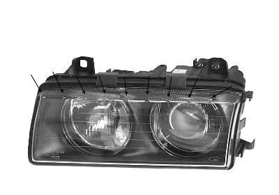 Hauptscheinwerfer rechts Van Wezel 0640964 Hauptscheinwerfer rechts Van Wezel 0640964 von Van Wezel