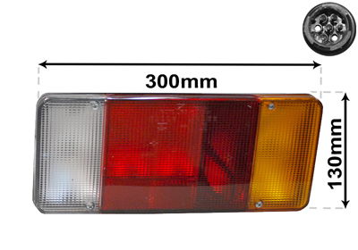 Heckleuchte rechts Van Wezel 2813926 Heckleuchte rechts Van Wezel 2813926 von Van Wezel