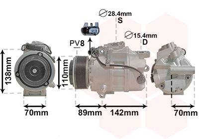 Kompressor, Klimaanlage Van Wezel 0601K707 Kompressor, Klimaanlage Van Wezel 0601K707 von Van Wezel