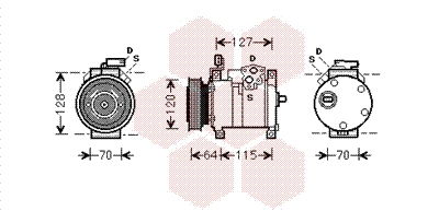 Kompressor, Klimaanlage Van Wezel 0700K115 von Van Wezel