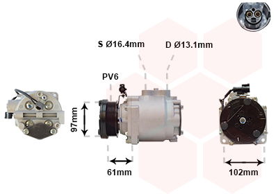 Kompressor, Klimaanlage Van Wezel 1800K436 Kompressor, Klimaanlage Van Wezel 1800K436 von Van Wezel
