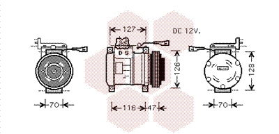 Kompressor, Klimaanlage Van Wezel 2800K077 von Van Wezel