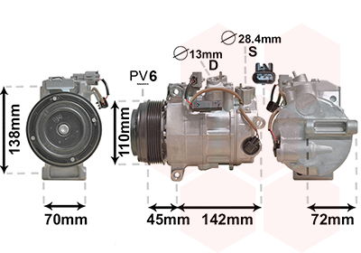 Kompressor, Klimaanlage Van Wezel 3000K697 von Van Wezel
