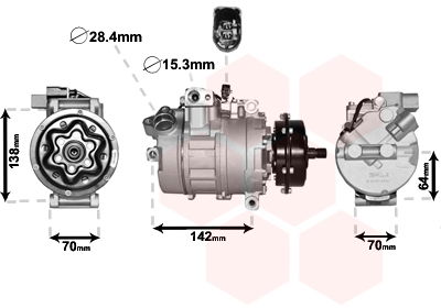 Kompressor, Klimaanlage Van Wezel 5800K087 von Van Wezel