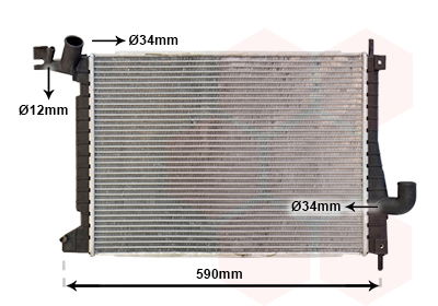 Kühler, Motorkühlung Van Wezel 37002275 Kühler, Motorkühlung Van Wezel 37002275 von Van Wezel