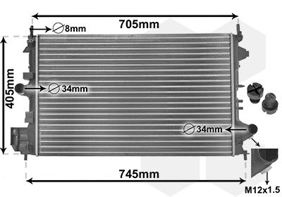 Kühler, Motorkühlung Van Wezel 37002462 Kühler, Motorkühlung Van Wezel 37002462 von Van Wezel