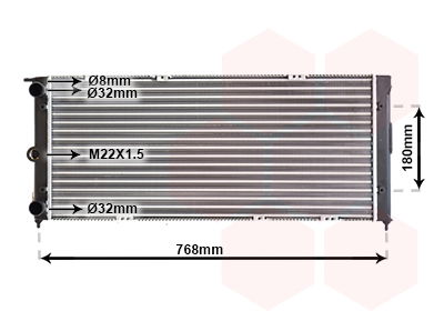 Kühler, Motorkühlung Van Wezel 58002037 Kühler, Motorkühlung Van Wezel 58002037 von Van Wezel