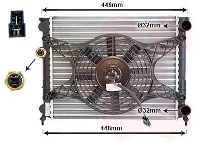 Kühler, Motorkühlung Van Wezel 98002003 Kühler, Motorkühlung Van Wezel 98002003 von Van Wezel