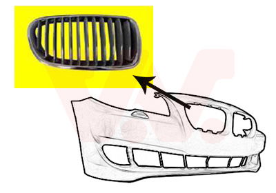 Kühlergitter rechts Van Wezel 0617512 Kühlergitter rechts Van Wezel 0617512 von Van Wezel