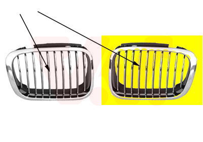Kühlergitter vorne links Van Wezel 0646515 Kühlergitter vorne links Van Wezel 0646515 von Van Wezel