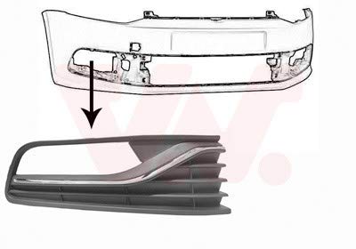 Lüftungsgitter für Stoßfänger vorne rechts chrom VW POLO 6R Lüftungsgitter Lüftungsgitter für Stoßfänger vorne rechts chrom VW POLO 6R Lüftungsgitter von Van Wezel