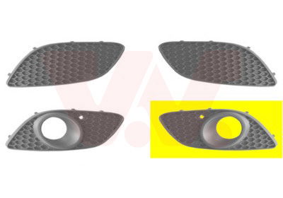 Lüftungsgitter, Stoßfänger vorne links Van Wezel 3796593 von Van Wezel