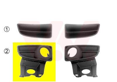 VAN WEZEL 1709594 Lüftungsgitter, Stoßfänger VAN WEZEL 1709594 Lüftungsgitter, Stoßfänger von Van Wezel