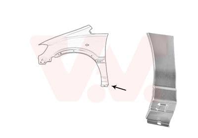 VAN WEZEL Kotflügel, Silber, Metall, Auto, Vorne links, unten VAN WEZEL Kotflügel, Silber, Metall, Auto, Vorne links, unten von Van Wezel