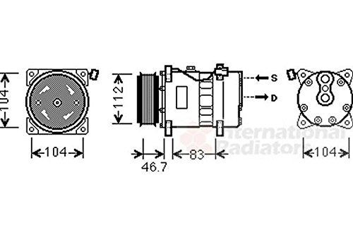 Van Wezel 5800K288 Kompressor, Klimaanlage Van Wezel 5800K288 Kompressor, Klimaanlage von Van Wezel