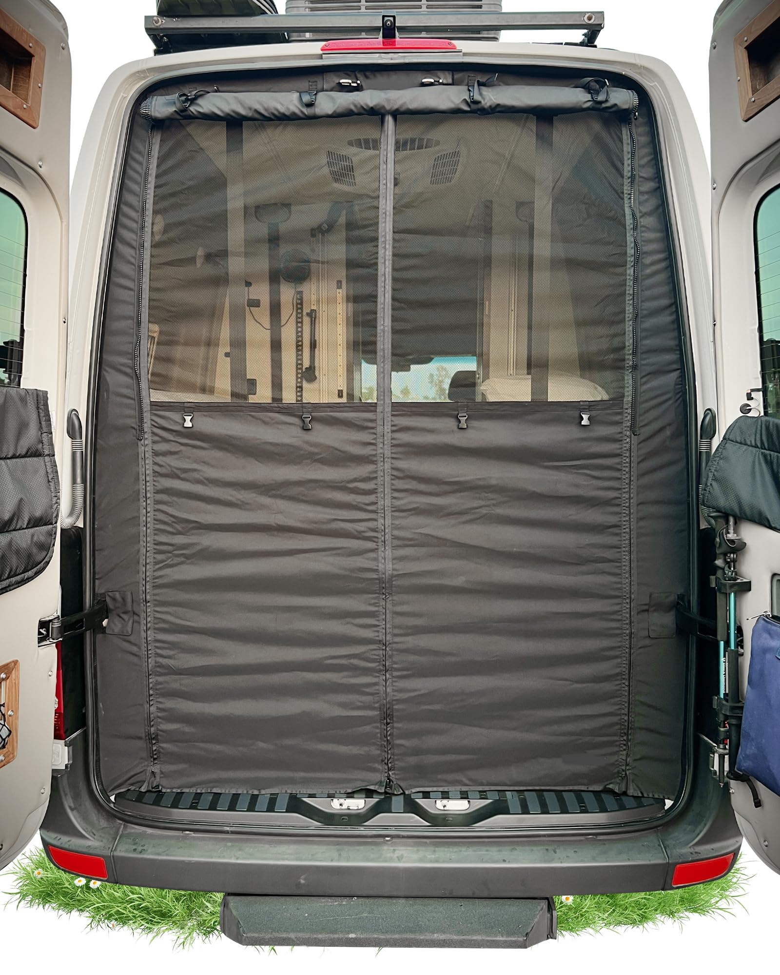 Vanhoxcci Van Bug Sichtschutz mit Sichtschutz, passend für Mercedes Sprinter 2007–2024, Hochdach-Hecktür, Moskitonetz, Campervans, Fliegengitter, Mittel-Magnetverschluss Vanhoxcci Van Bug Sichtschutz mit Sichtschutz, passend für Mercedes Sprinter 2007–2024, Hochdach-Hecktür, Moskitonetz, Campervans, Fliegengitter, Mittel-Magnetverschluss von Vanhoxcci