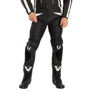 Vanucci Art XIV Lederkombihose Schwarz Weiss von Vanucci