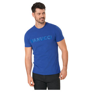 Vanucci Logo-Tee T-Shirt Blau von Vanucci