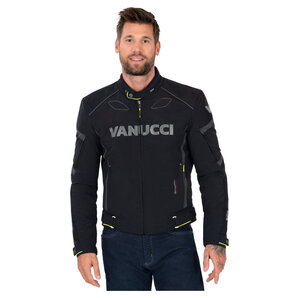 Vanucci RVX-4 Textiljacke Schwarz Grau von Vanucci