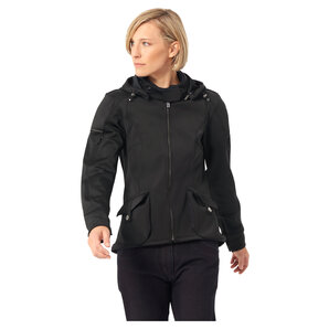 Vanucci VUJ-1 Motorrad DAMEN SOFTSHELLJACKE Schwarz von Vanucci