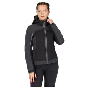 Vanucci VUJ-6 Damen Motorrad Softshelljacke Schwarz Grau von Vanucci