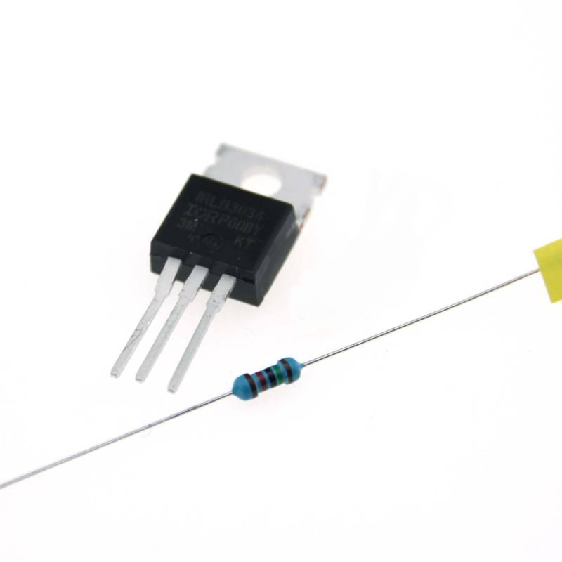Power Mosfet IRLB3034PBF, N-Kanal, inkl. Widerstand von Vape & Make
