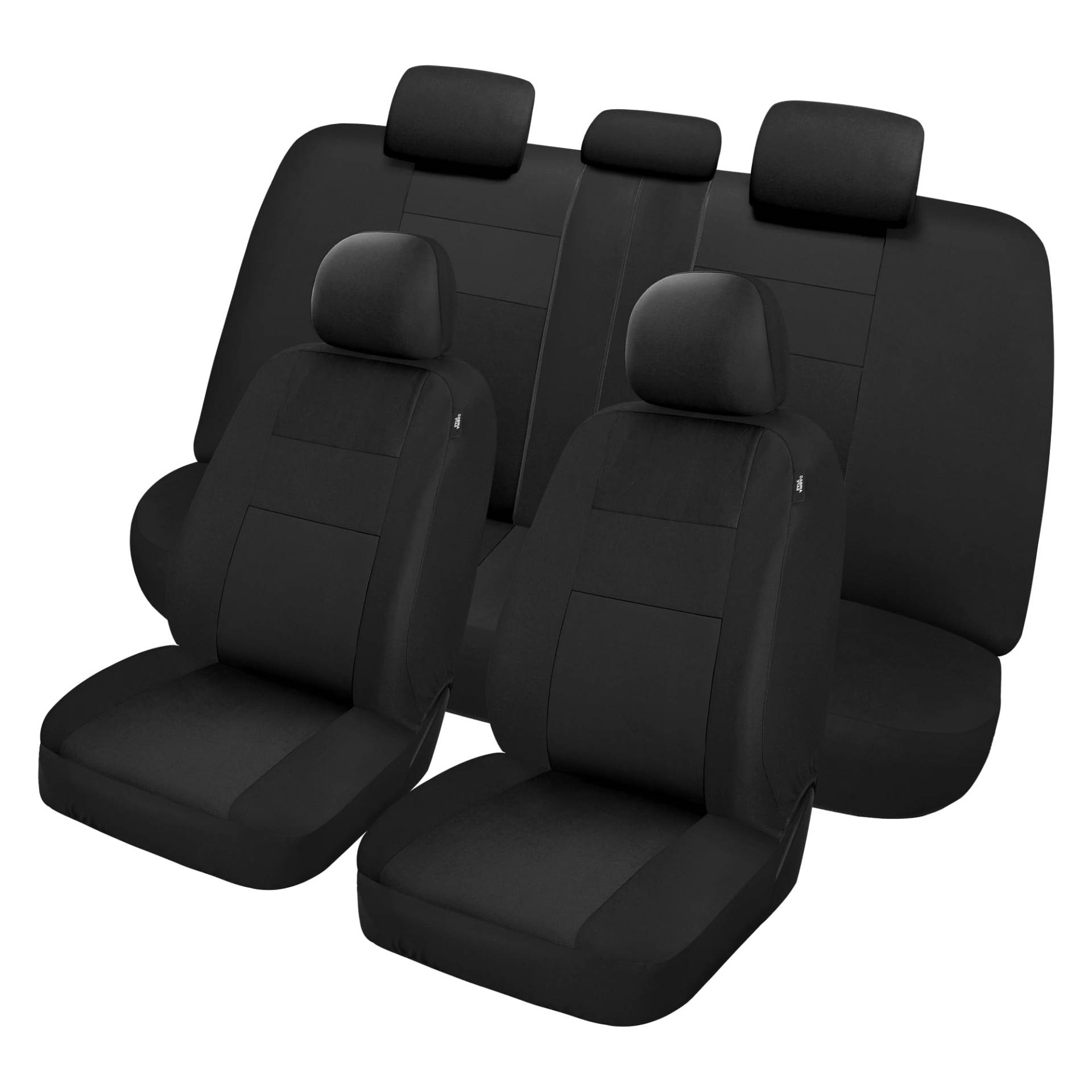 VarCozy Autositzbezüge, komplettes Set, atmungsaktives Tuch vorne und hinten, Geteilte Sitzbezüge für Auto, universelle Stoff-Sitzbezüge für SUV, Limousine, Van, Auto-Innenbezüge, Airbag-kompatibel von VarCozy