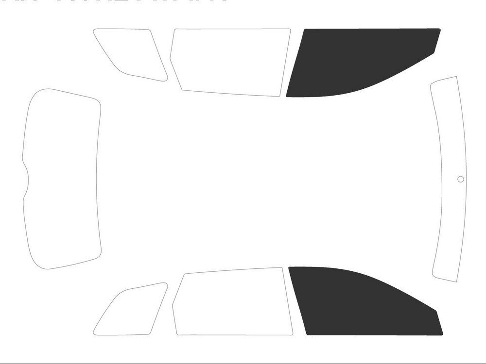 Varianz Auto getönte Displayschutzfolien für Auto Kit Frontscheibe, Schwarz 05 von Variance Auto