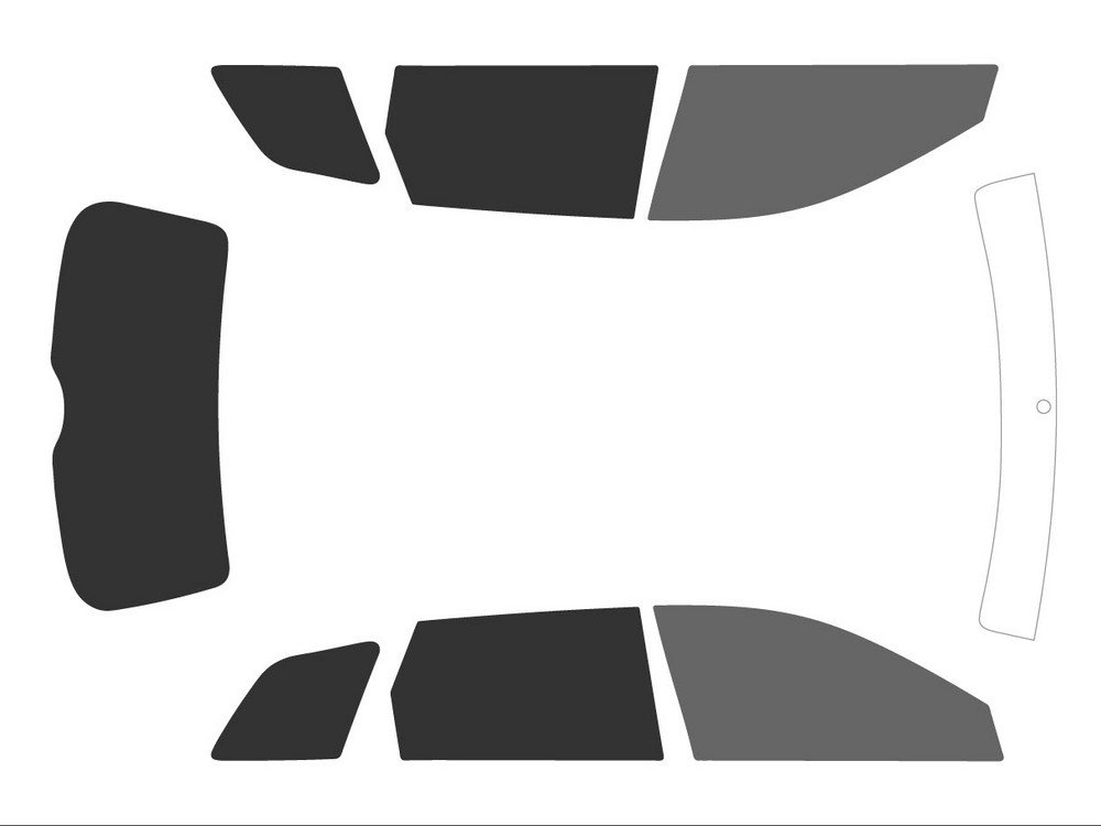 Varianz Auto getönte Displayschutzfolien für Auto Komplettset, vor Schwarz 20 - Rückseite Schwarz 05 von Variance Auto