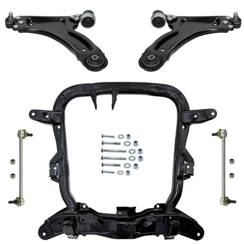 1x Achsträger 2x Querlenker Schraubensatz 2x Koppelstange Vorderachse links rechts von VARIOUS